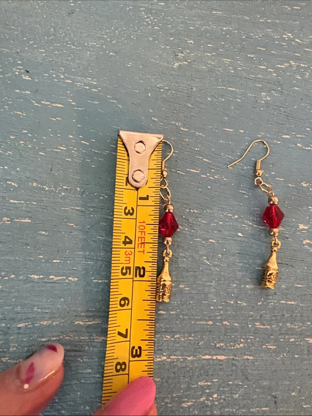OKO designs Swarovski wine bottle earrings - Picture 3 of 6